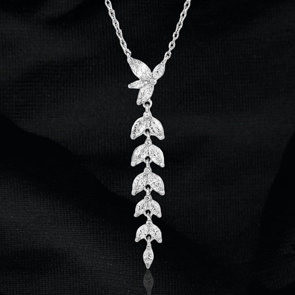 Montana Silversmiths Woodbine‎ Falls CZ Crystal Necklace - Retail $50 - New!